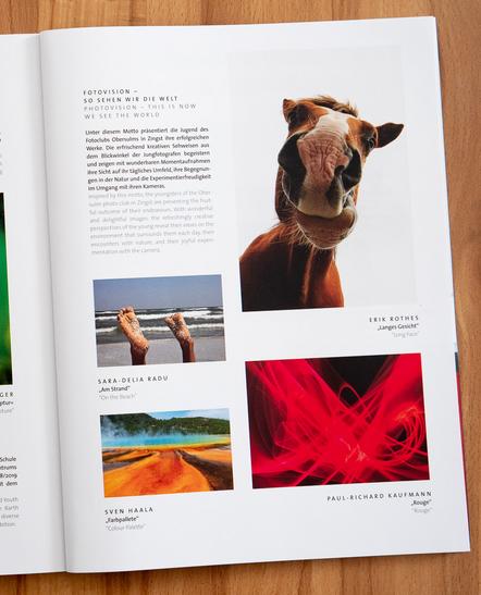 Seite der fotoVISION-Ausstellung im Festival-Katalog
