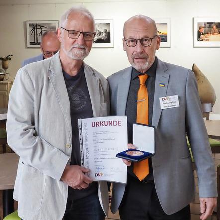 Bronzemedaillen-Gewinner Horst Hirning mit Wolfgang Rau